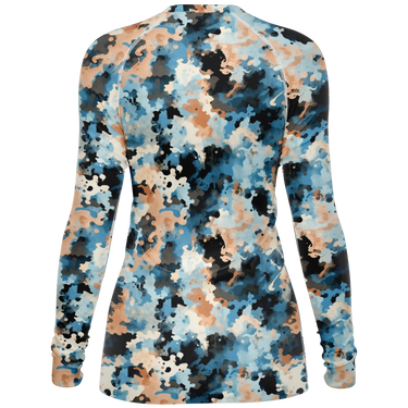 Chokefish™ Long Sleeve Rashguard Acid-Wash Woman's Shirt-015